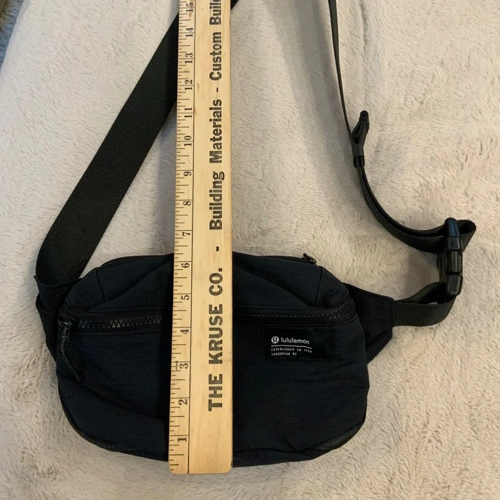 Lululemon Clean lines belt sling bag and mini psychedelic belt bag Black Travel